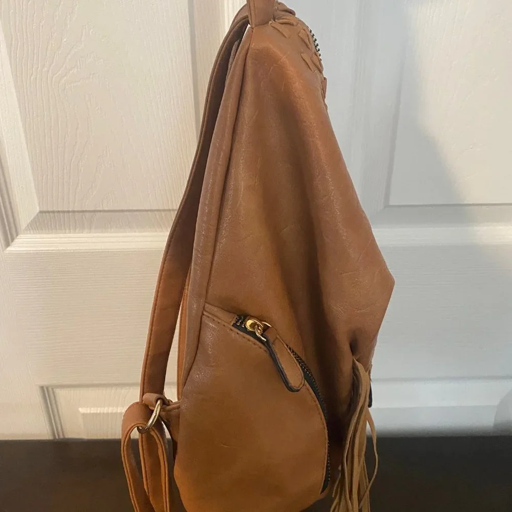 Stitched Fringe Backpack - Picture 4 of 6